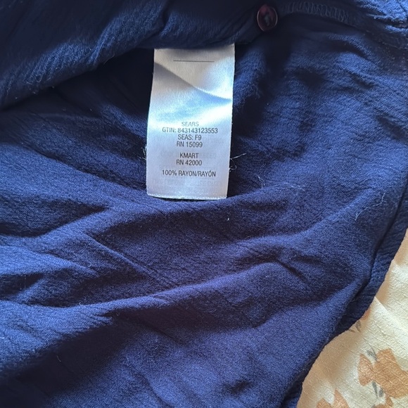 Laura Scott navy  Relaxed Blouse - Picture 4 of 5